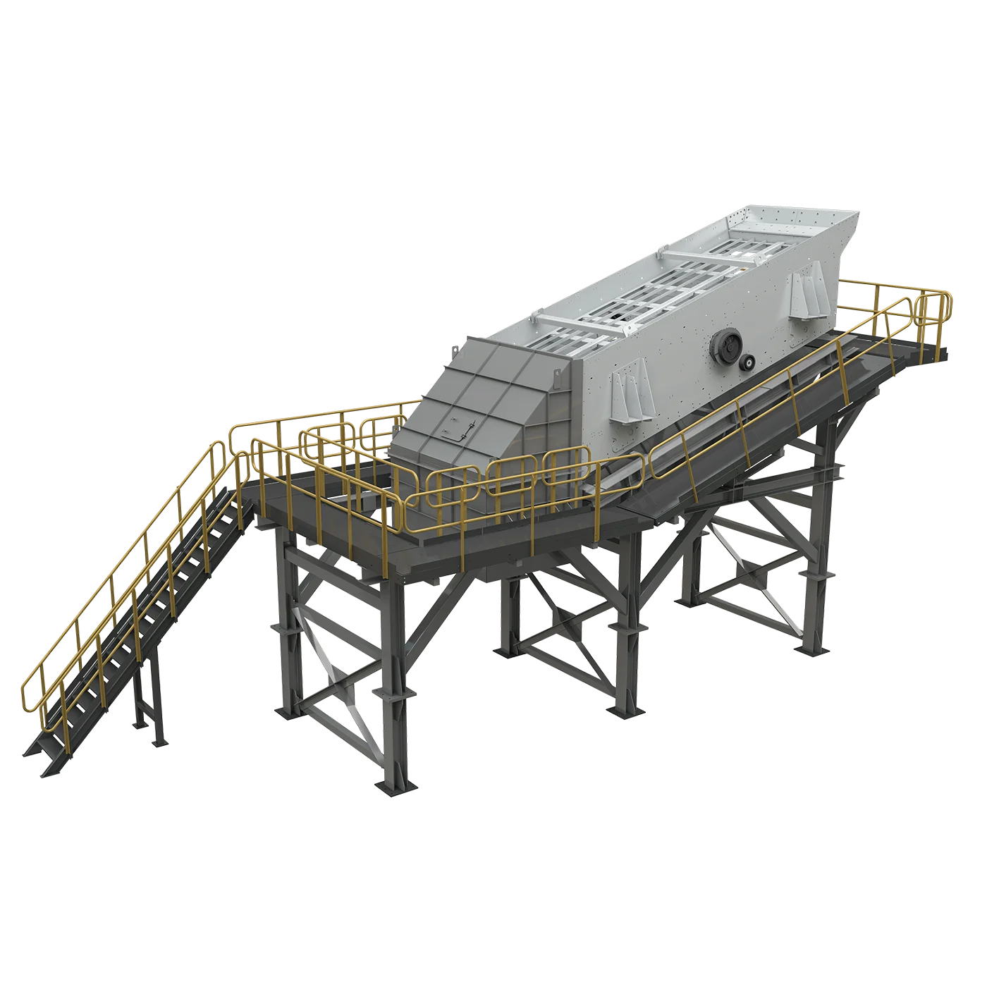 Vibrating screening module